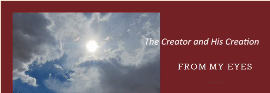 The Creator and His Creations-From My Eyes
